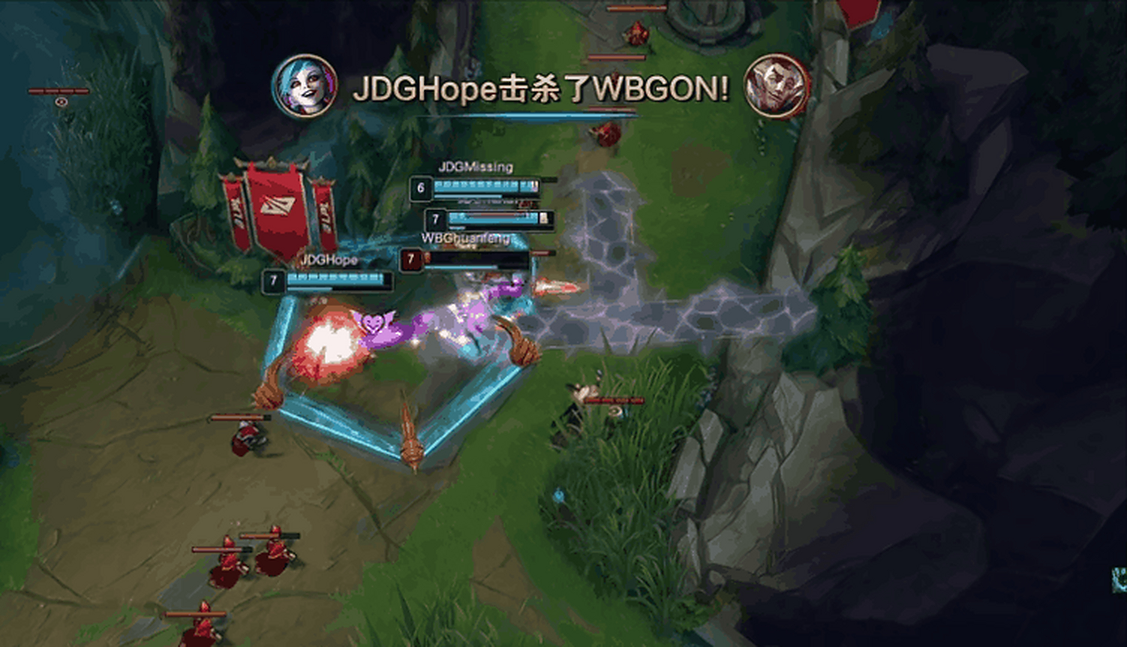 包含HLE血洗WBG，Kanavi送出助攻的词条